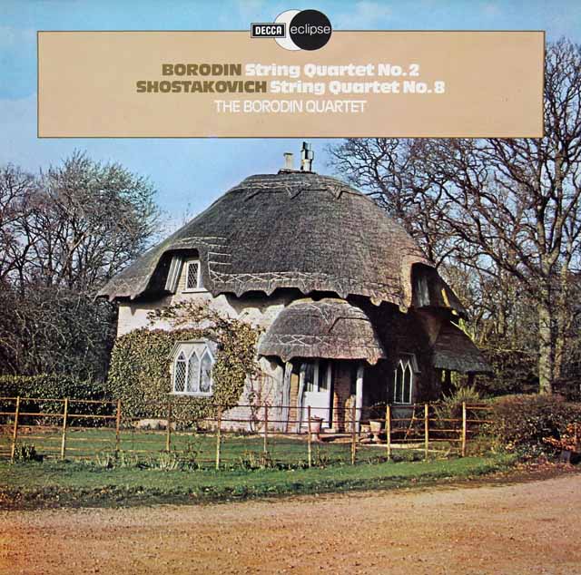 ボロディン四重奏団のボロディン/弦楽四重奏曲第2番ほか　英DECCA　3017　LP レコード