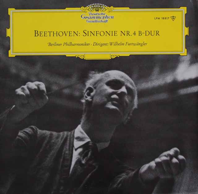 フルトヴェングラーのベートーヴェン/交響曲第4番　独DGG　3735　LP レコード