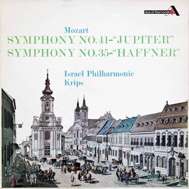 クリップスのモーツァルト/交響曲「ジュピター」&「ハフナー」　英Ace of Diamonds　3017　LP レコード