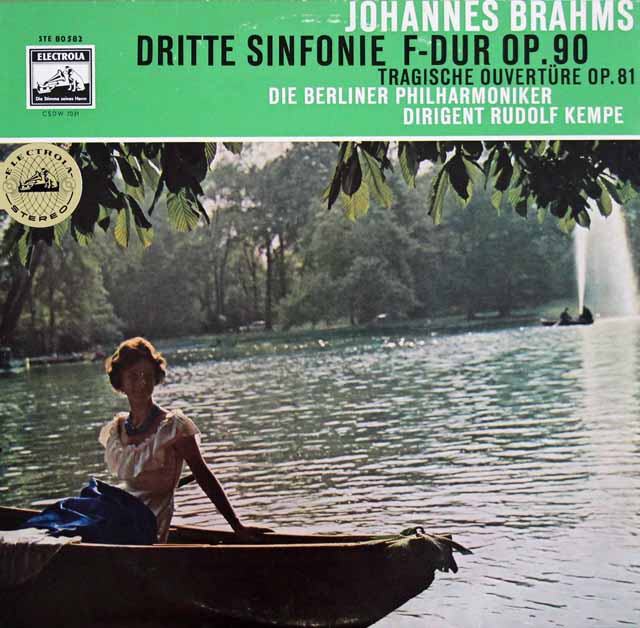 【独最初期盤】　ケンペのブラームス/交響曲第3番　独EMI　3735　LP レコード