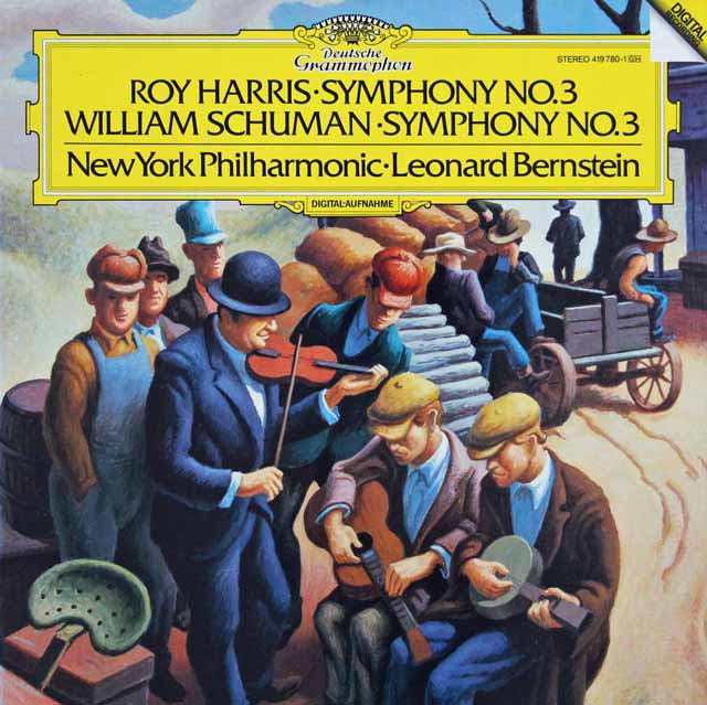 バーンスタインのハリス、W.シューマン/交響曲集　独DGG　3610　LP レコード