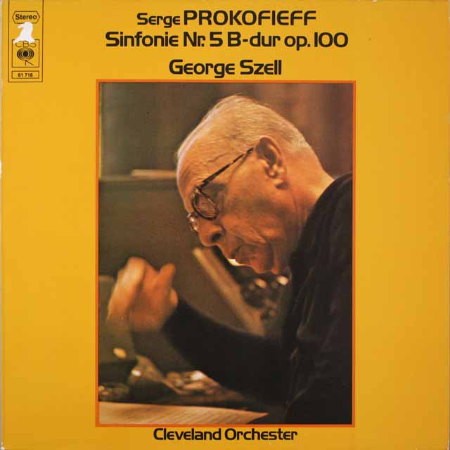 セルのプロコフィエフ/交響曲第5番　独CBS　3793　LP レコード