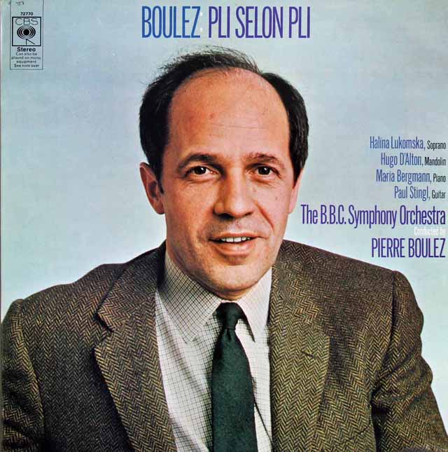 ブーレーズ自作自演/「プリ・スロン・プリ」　英CBS　3725　LP レコード