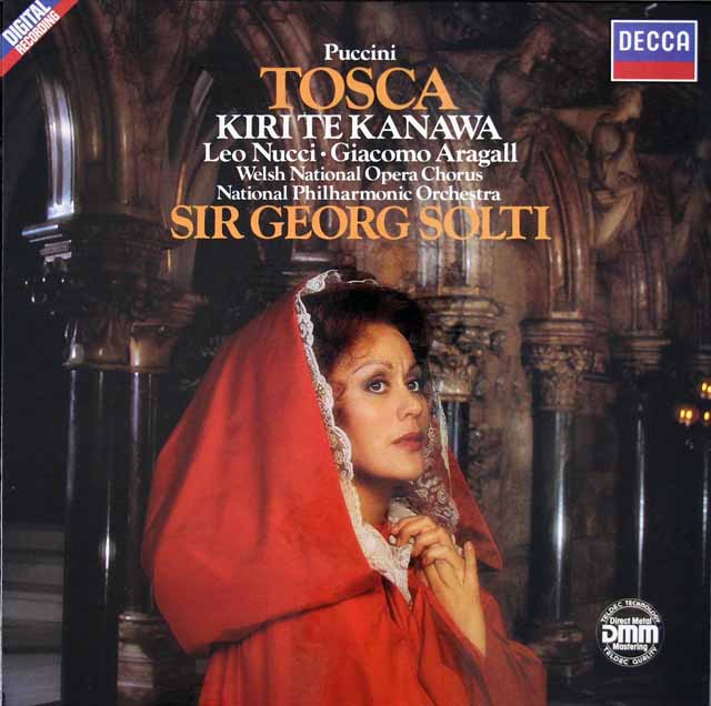 ショルティのプッチーニ/「トスカ」全曲　独DECCA　3390　LP レコード