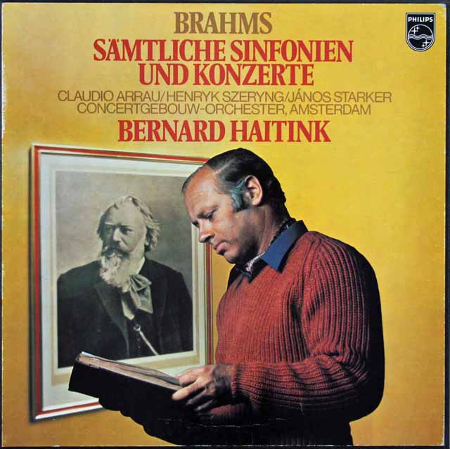 ハイティンクのブラームス/交響曲&協奏曲全集　蘭PHILIPS　2905　LP レコード