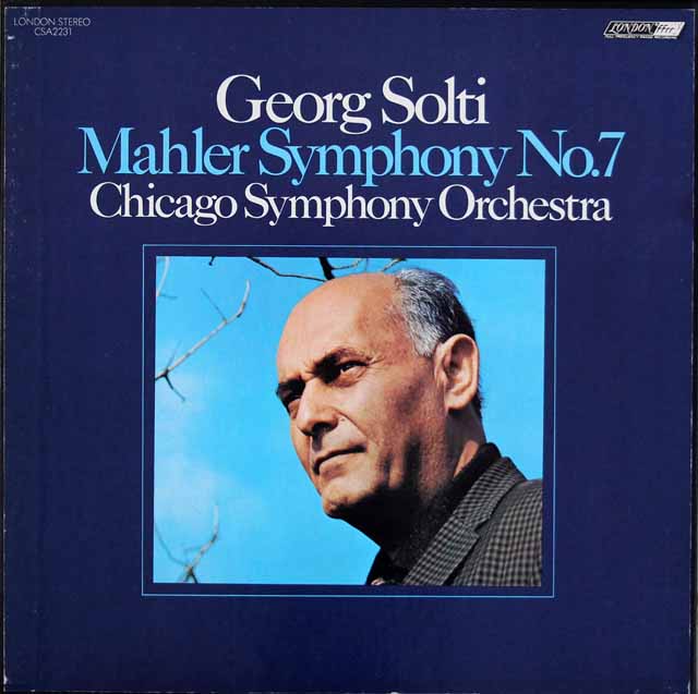 ショルティのマーラー/交響曲第7番「夜の歌」　英LONDON　3017　LP レコード