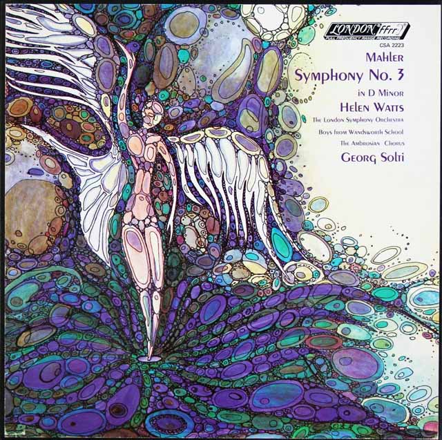 ショルティのマーラー/交響曲第3番　英LONDON　3390　LP レコード