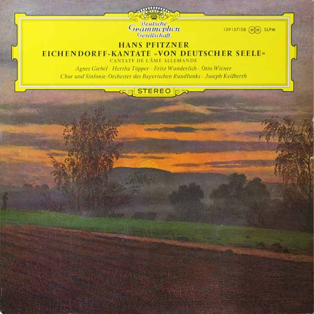 カイルベルトのプフィッツナー/カンタータ「ドイツ精神について」　独DGG　3593　LP レコード