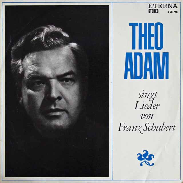 テオ・アダムのシューベルト/歌曲集　独ETERNA  2836　LP レコード