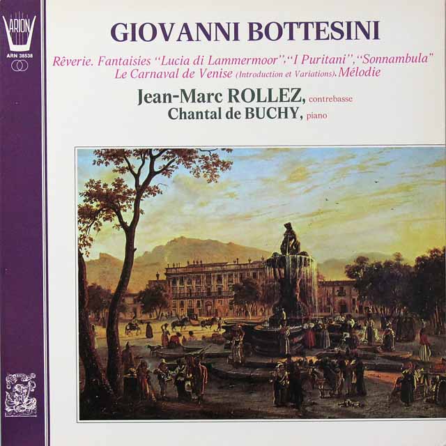 ロレ＆ビュシーのボッテジーニ/コントラバス作品集　仏ARION  3221　LP レコード