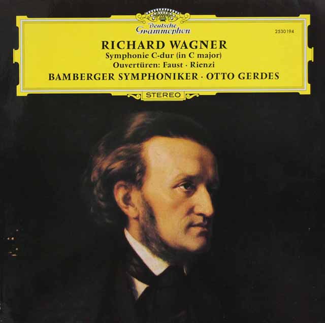ゲルデスのワーグナー/交響曲ハ長調　独DGG　3611　LP レコード
