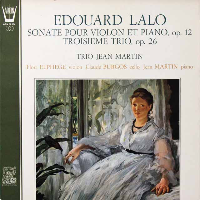 ジャン・マルタン・トリオのラロ/ヴァイオリンソナタほか　仏ARION　3731　LP レコード