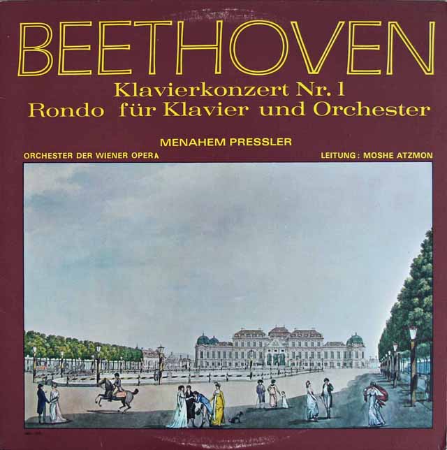プレスラー&アツモンのベートーヴェン/ピアノ協奏曲第1番　独Concert Hall　2836　LP レコード