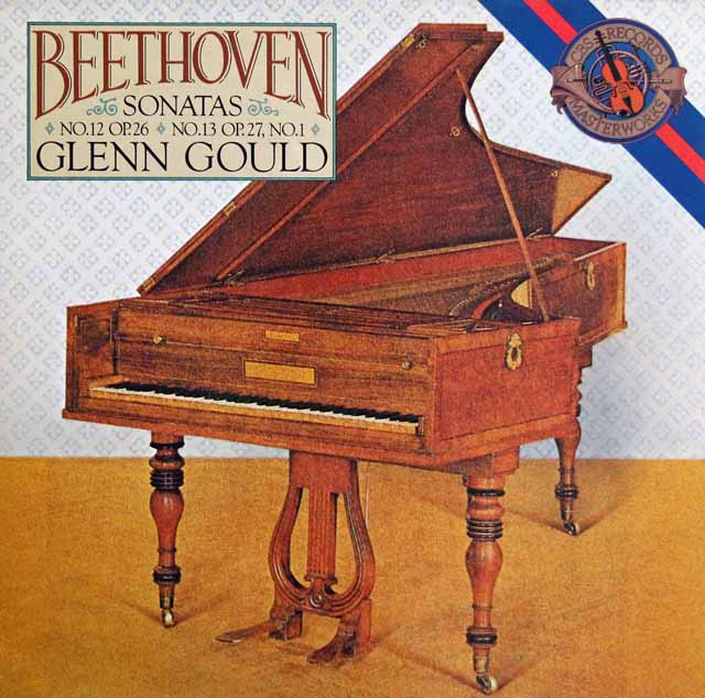 グールドのベートーヴェン/ピアノソナタ第12、13番　蘭CBS　3619　LP レコード