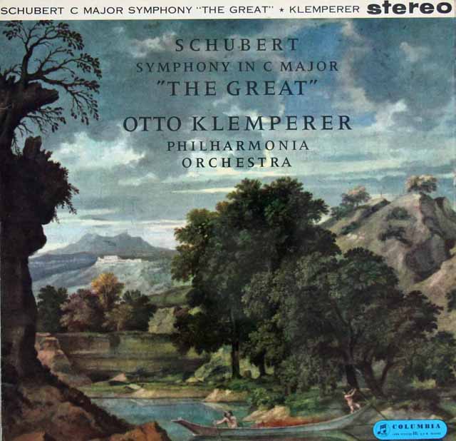 クレンペラーのシューベルト/交響曲第8(9)番「ザ・グレイト」　英Columbia　3025　LP レコード