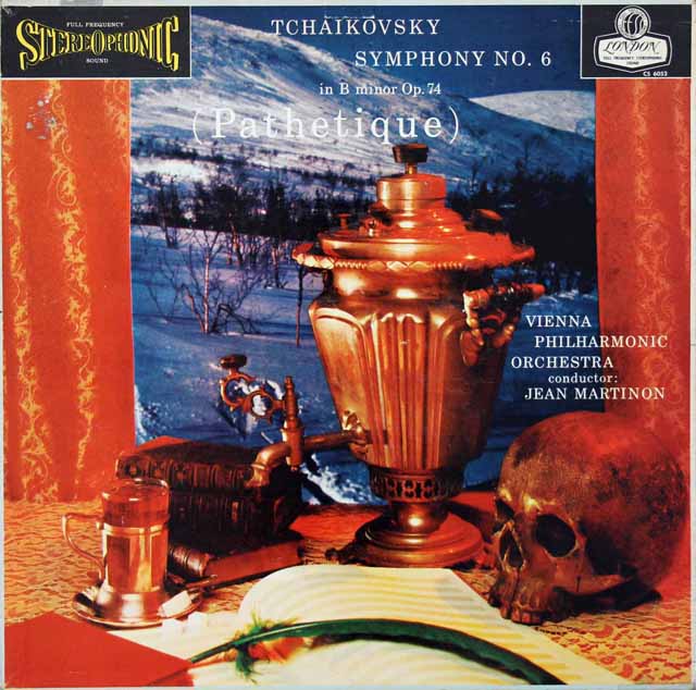 【ブルー・バック・ジャケット】　マルティノンのチャイコフスキー/交響曲第6番「悲愴」　英LONDON　3025　LP レコード