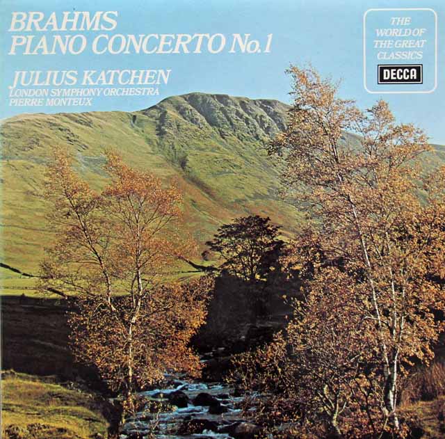 カッチェン、モントゥーのブラームス/ピアノ協奏曲第1番ほか　英DECCA　3628　LP レコード