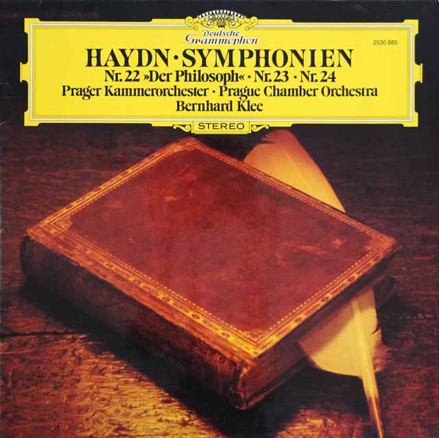 クレーのハイドン/交響曲第22番「哲学者」ほか　独DGG　3621　LP レコード