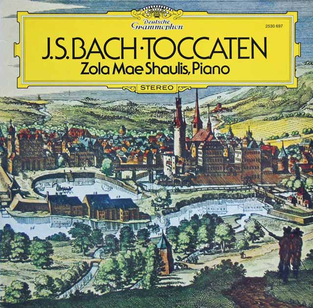 シャウリスのバッハ/トッカータ集　独DGG　3629　LP レコード