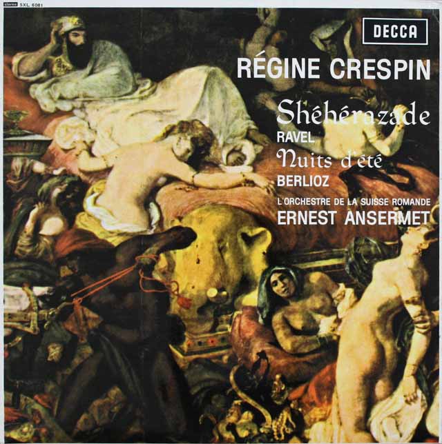 クレスパン＆アンセルメのラヴェル/「シェヘラザード」ほか　英DECCA　3229　LP レコード