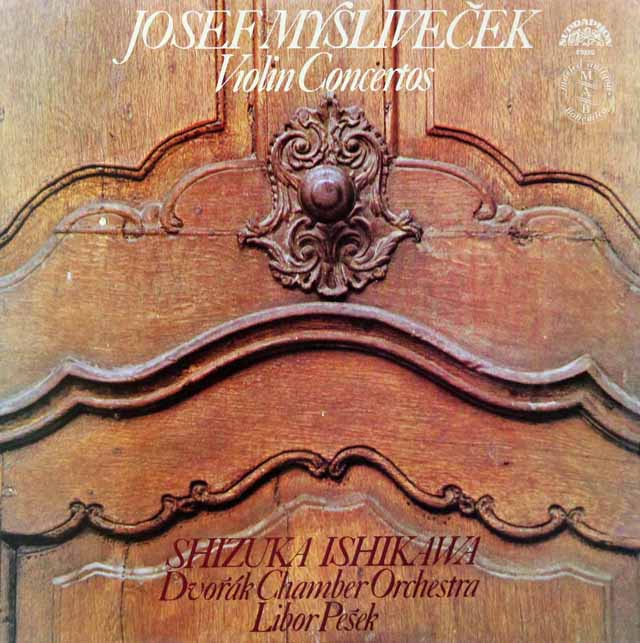 石川、ペシェクのミスリヴェチェク/ヴァイオリン協奏曲集　チェコスロヴァキアSUPRAPHON　3611　LP レコード