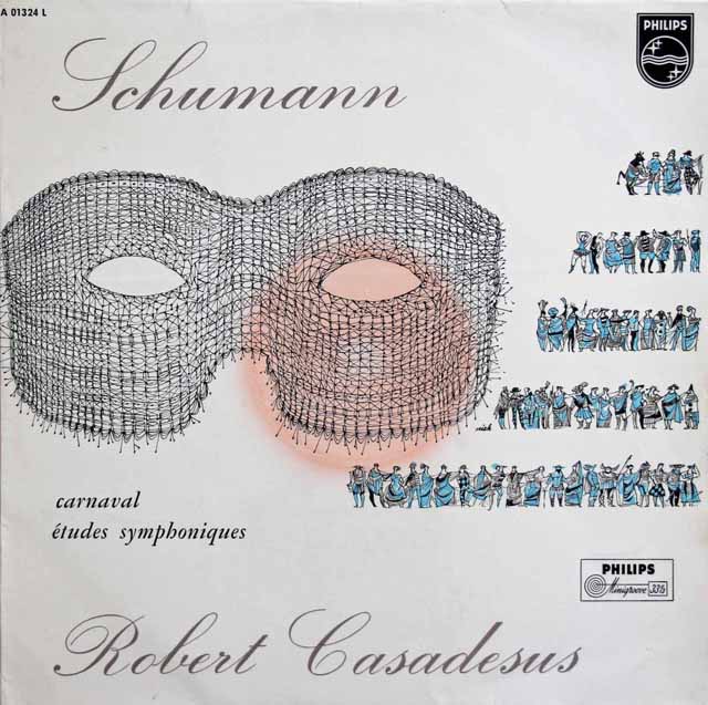 カサドシュのシューマン/謝肉祭、交響的練習曲　独PHILIPS　3629　LP レコード