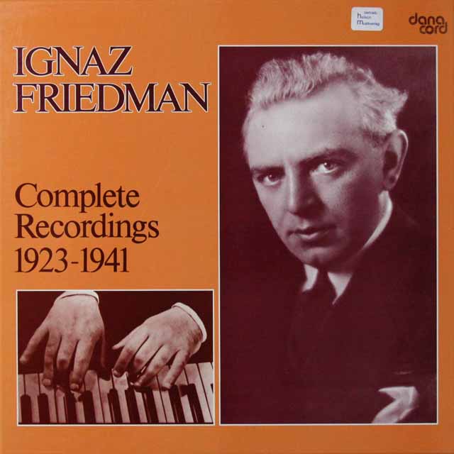 フリードマン録音全集　デンマークdanacord　3541　LP レコード