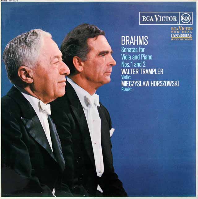 トランプラー&ホルショフスキのブラームス/ヴィオラソナタ第1&2番　英RCA　3025　LP レコード
