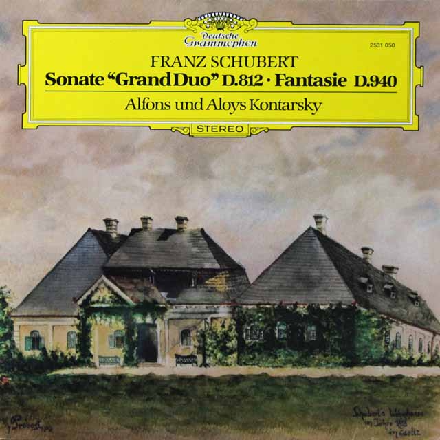 コンタルスキー兄弟のシューベルト/「幻想曲」ほか　独DGG　3541　LP レコード