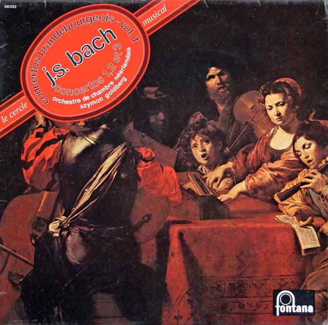 ゴールドベルクのバッハ/ブランデンブルク協奏曲（全6曲）　仏fontana　2922　LP レコード