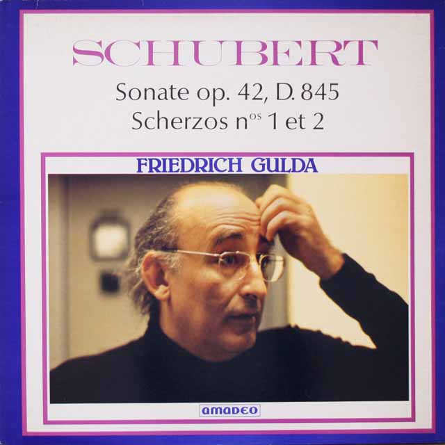 グルダのシューベルト/ピアノソナタ第42番ほか 仏amadeo  3334　LP レコード