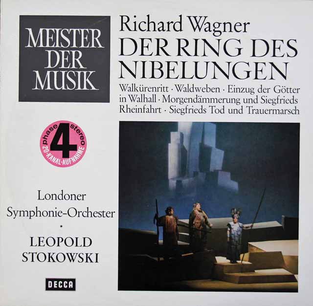 ストコフスキーのワーグナー/「ニーベルングの指環」抜粋　独DECCA　3392　LP レコード