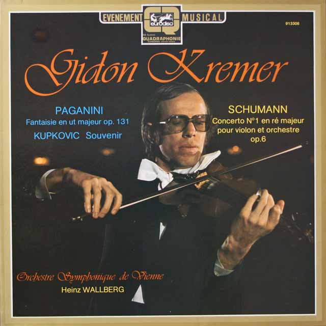 クレーメルのパガニーニ/ヴァイオリン協奏曲第1番ほか　独eurodisc　3798　LP レコード