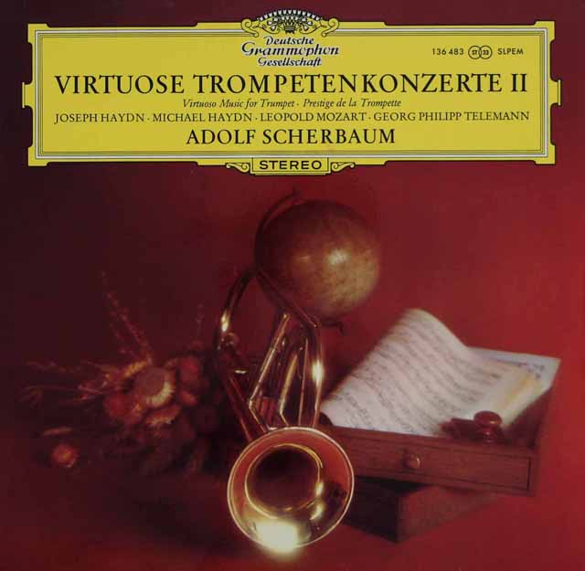 【独最初期盤】　シェルバウムのヴィルトーゾ・トランペット協奏曲集2　独DGG　3219　LP レコード