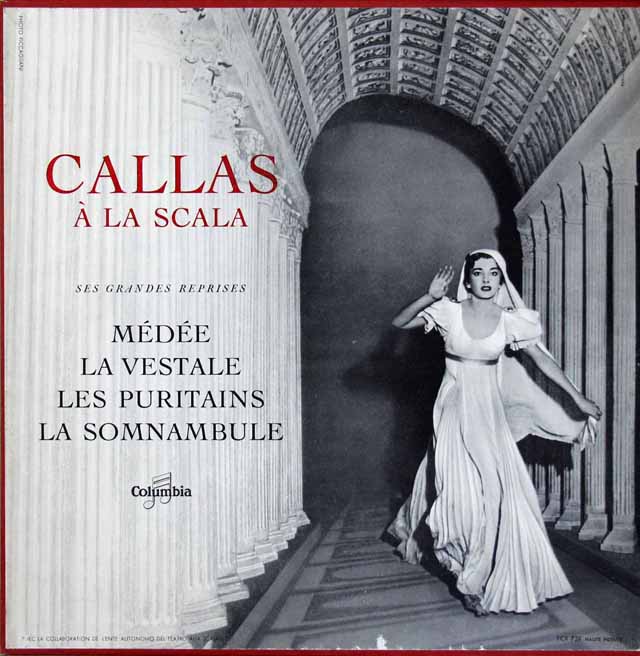 スカラ座のカラス　仏Columbia　3010　LP レコード