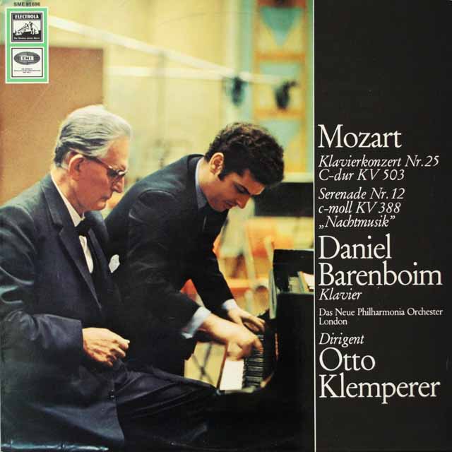 バレンボイム、クレンペラーのモーツァルト/ピアノ協奏曲第25番ほか　独EMI　3336　LP レコード