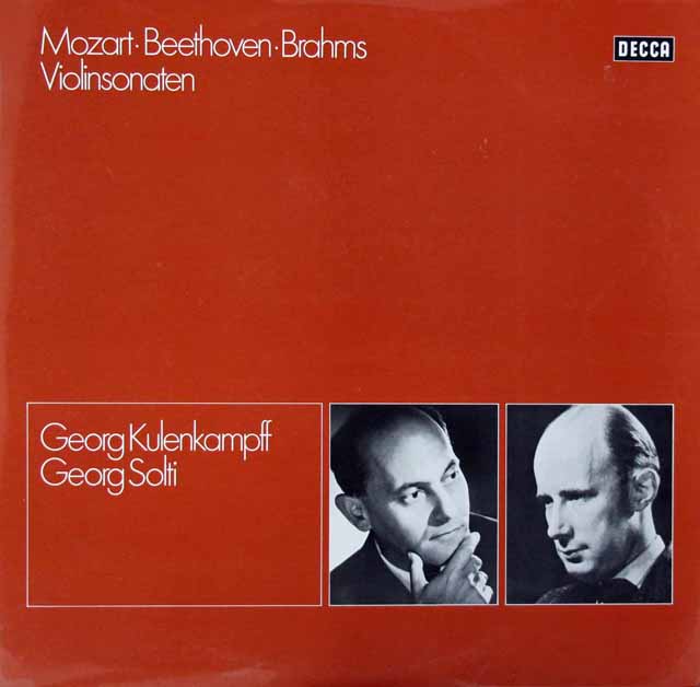 クーレンカンプ、ショルティの「ヴァイオリンソナタ集」　独DECCA　3621　LP レコード
