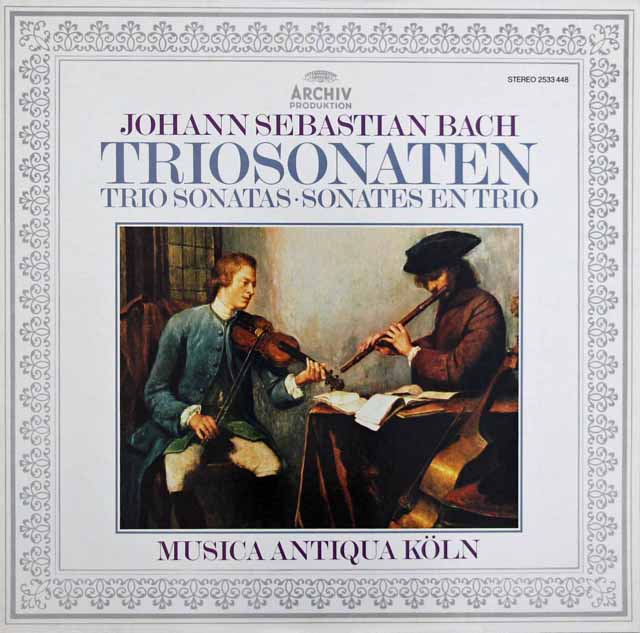 ムジカ・アンティクア・ケルンのバッハ/トリオ・ソナタ集　独ARCHIV　3630　LP レコード