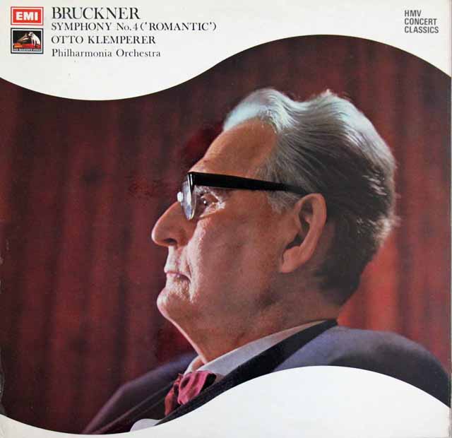 クレンペラーのブルックナー/交響曲第4番「ロマンティック」★長岡鉄男の外盤A級セレクション第1巻42掲載盤　英EMI　3283　LP レコード