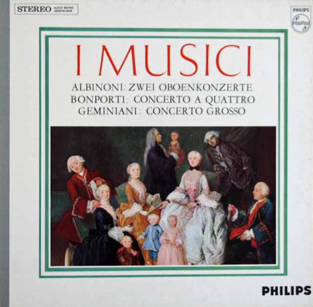 イ・ムジチのアルビノーニ/オーボエ協奏曲ハ長調ほか　蘭PHILIPS　2916　LP レコード