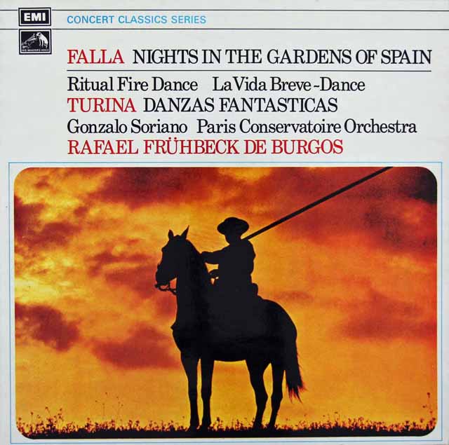 ブルゴスのファリャ/「スペインの庭の夜」ほか　英EMI　3630　LP レコード