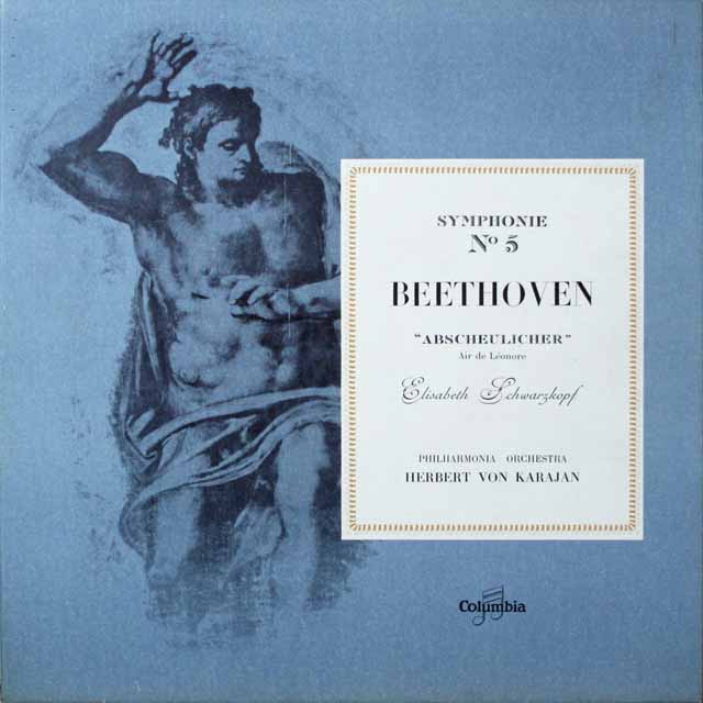 カラヤンのベートーヴェン/交響曲第5番「運命」ほか　仏Columbia　3406　LP レコード