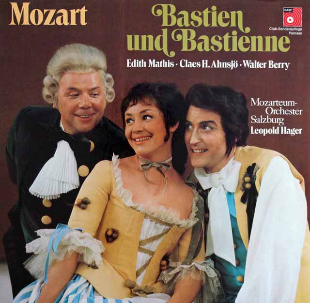 マティス、ベリーらのモーツァルト/「バスティアンとバスティエンヌ」　独BASF　2916　LP レコード