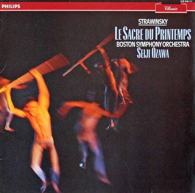 小澤のストラヴィンスキー/「春の祭典」　蘭PHILIPS  2924　LP レコード