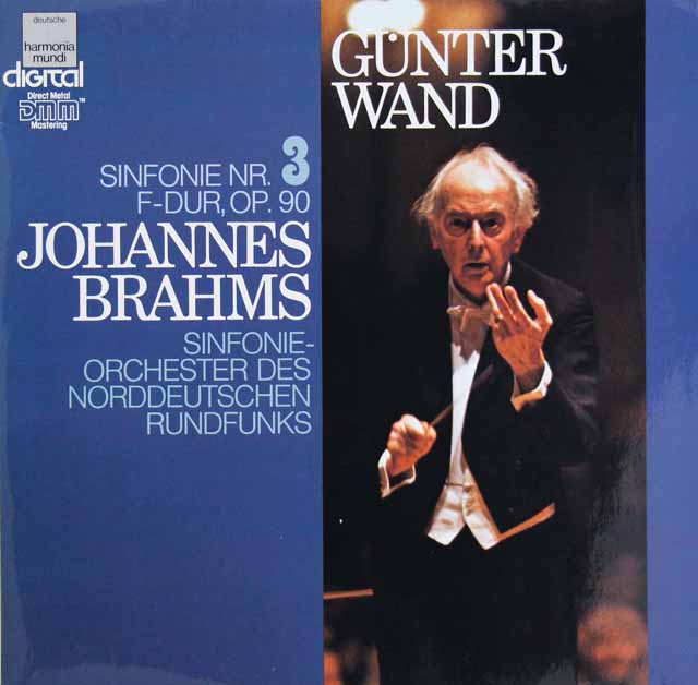 ヴァントのブラームス/交響曲第3番　独HM　3530　LP レコード
