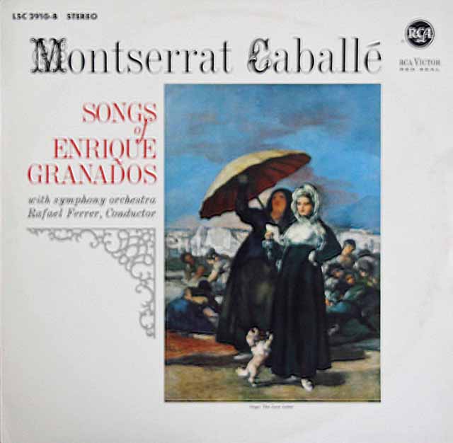 カバリエのグラナドス/愛の歌曲集ほか　独RCA　3530　LP レコード