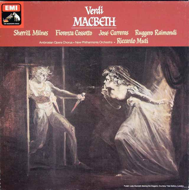 【オリジナル盤】　ムーティのヴェルディ/「マクベス」全曲　英EMI　3294　LP レコード