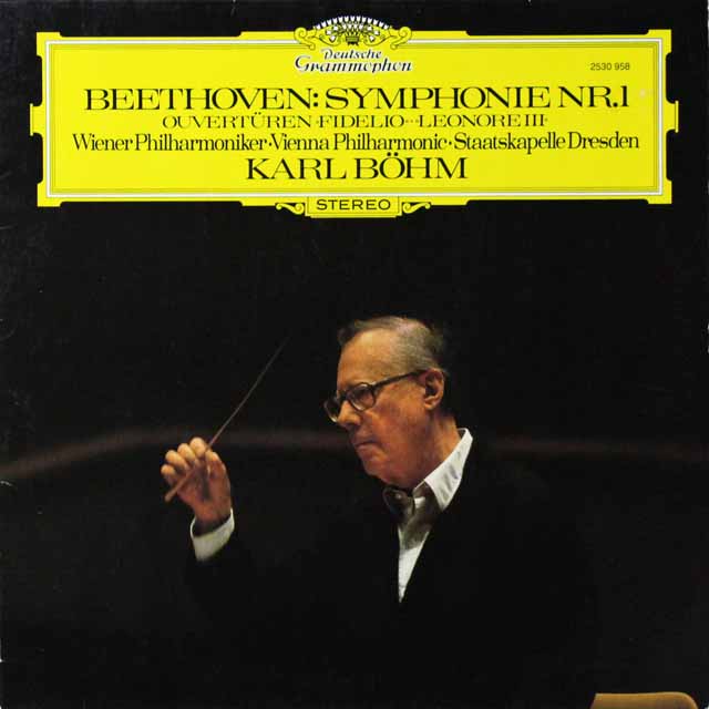 ベームのベートーヴェン/交響曲第1番ほか　独DGG  2707　LP レコード