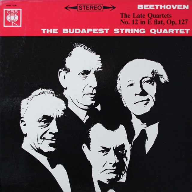 ブダペスト弦楽四重奏団のベートーヴェン/弦楽四重奏曲第12番  英CBS　3410　LP レコード