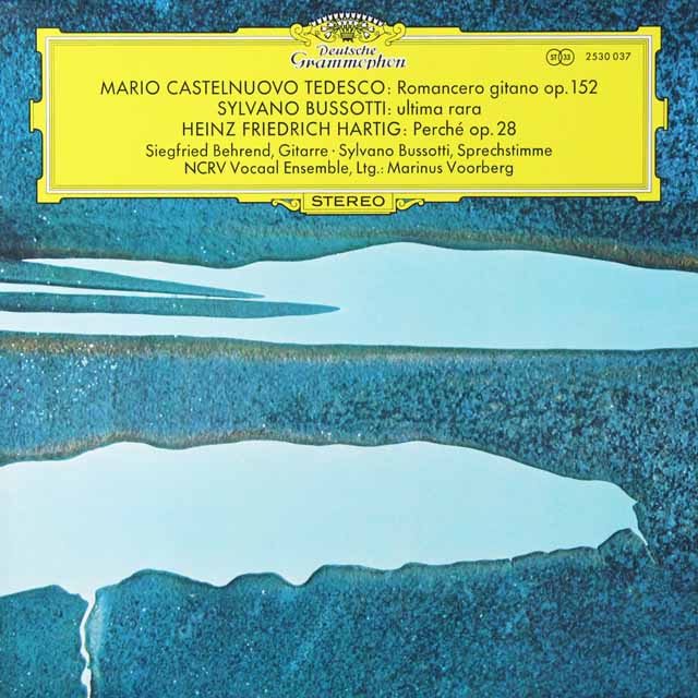 【テストプレス】　ベーレントらのテデスコ/ギター作品集　独DGG　3541　LP レコード